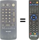 Télécommande équivalente Sony SEC2419