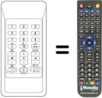 Replacement remote control Tandberg WHV7964