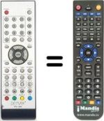 Télécommande équivalente Denver WHV14321