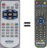 Télécommande équivalente WHV15199W