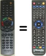 Replacement remote control Humax SEC15998W