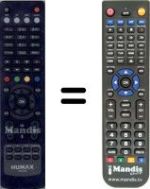 Télécommande équivalente WHV15747W