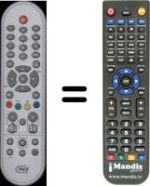 Télécommande équivalente WHV15777W