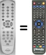 Télécommande équivalente WHV3267W