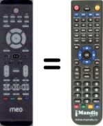 Télécommande équivalente WHV15094W