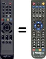Télécommande équivalente WHV15196W