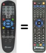 Replacement remote control Yukai DVB-T 350