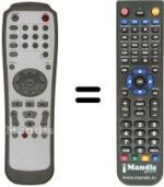 Replacement remote control LITE-ON LVW 5002