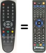 Télécommande équivalente HVS53245