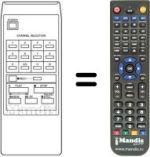 Télécommande équivalente HVS52670