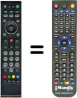 Télécommande équivalente HVS53498