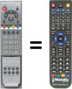 Télécommande équivalente HVS54008