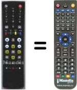 Télécommande équivalente Benq HVS53496