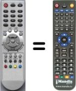 Télécommande équivalente HVS54920