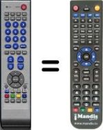 Télécommande équivalente NordMende HVS54928