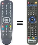 Télécommande équivalente HVS53261