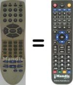 Replacement remote control Orion HVS59040