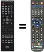 Replacement remote control Orion HVS57522