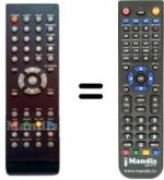 Télécommande équivalente HVS57327