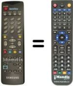Télécommande équivalente 00006 A