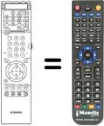Télécommande équivalente 00143 A