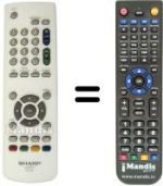 Télécommande équivalente 010190