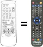 Télécommande équivalente Sinudyne SV 9088