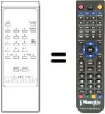 Télécommande équivalente AKURA TV A 1