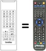 Télécommande équivalente LG CBT 2162 M