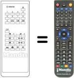Mando a distancia equivalente 105-045D