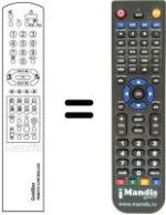 Télécommande équivalente 105-219D