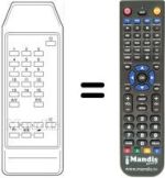 Télécommande équivalente UNIVERSUM 7266612
