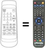Mando a distancia equivalente Funai 13A-129 VPS