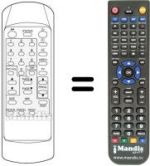 Replacement remote control XRYPTON 1407