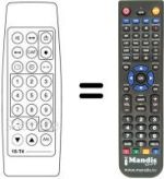 Replacement remote control Crosley 15 T 4