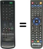 Mando a distancia equivalente Sony KV-M 2101 D