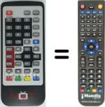 Replacement remote control NOT ONLY TV SCART DVB-T REC3