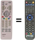 Replacement remote control Thomson 30 LM 051 B6