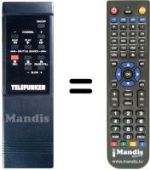 Télécommande équivalente NordMende V 1503 K