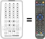 Replacement remote control 32 CHANNELS IR