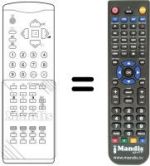 Replacement remote control RM 119