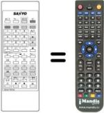 Télécommande équivalente 4AA4U1T0079