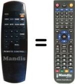Télécommande équivalente 5000