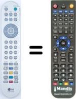 Mando a distancia equivalente LG 15 LC 1R