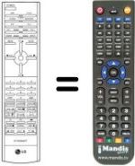 Replacement remote control LG CE 29Q90 ID