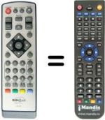 Télécommande équivalente DIGIQUEST 7310 T
