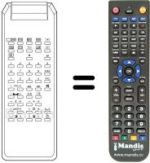 Replacement remote control Ctc 7500