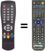 Télécommande équivalente DIGIQUEST FYP10 EASY SCART
