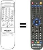 Télécommande équivalente 97P1R2BT12