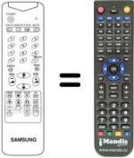 Mando a distancia equivalente AA59-10033